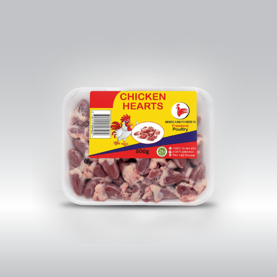 Chicken hearts 500g pack
